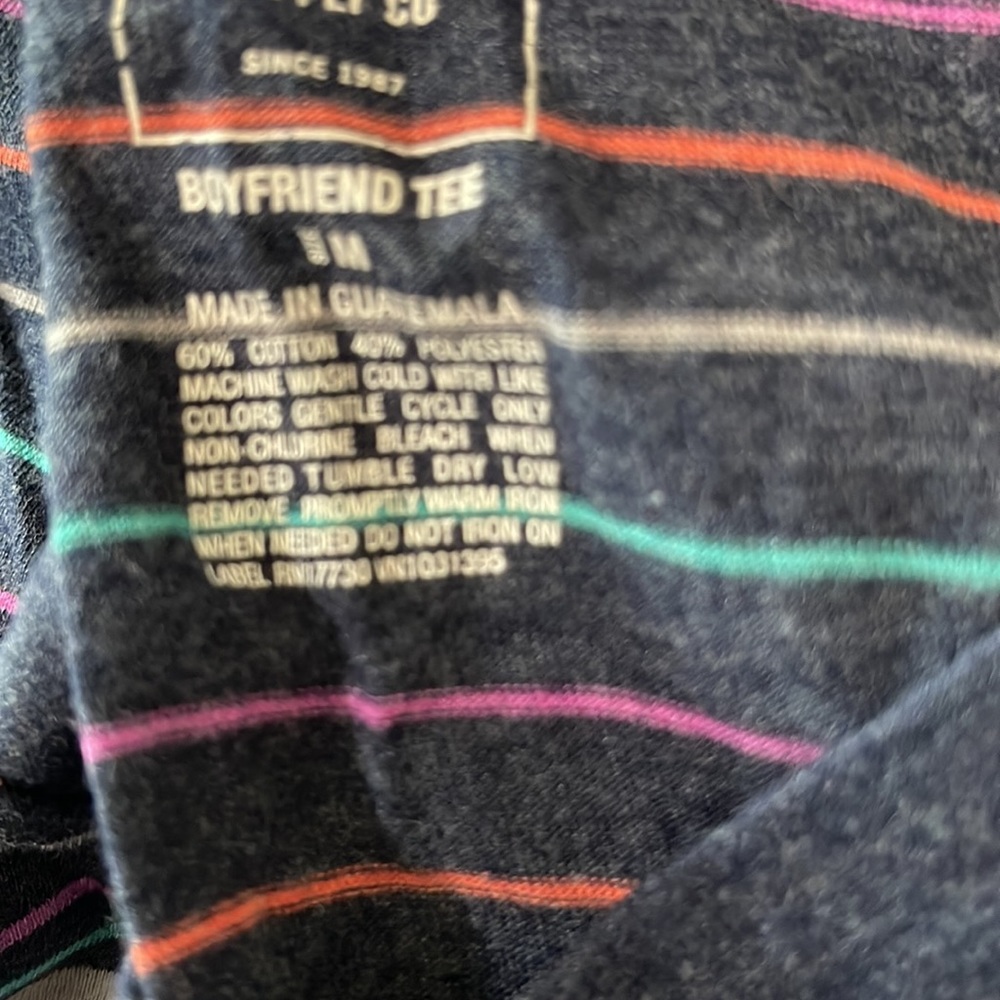 Mossimo V-Neck Striped Tee * - Picture 7 of 7